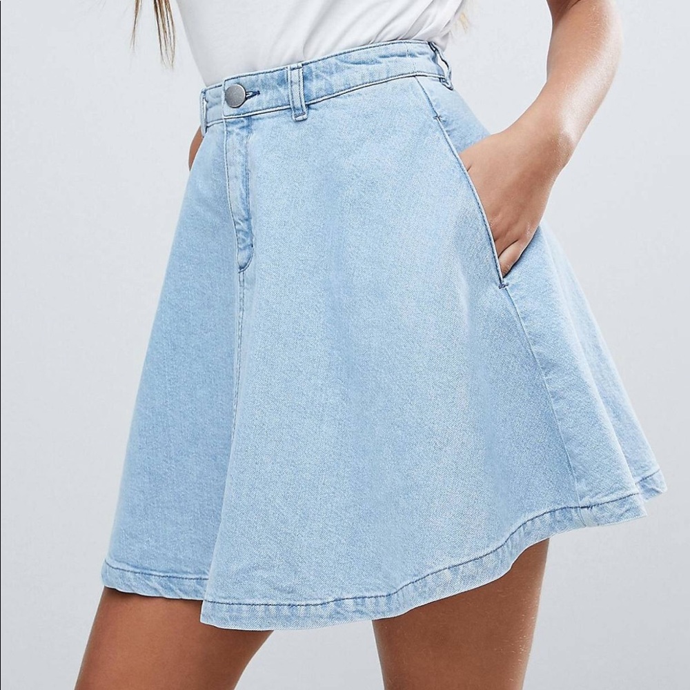 ASOS denim skirt